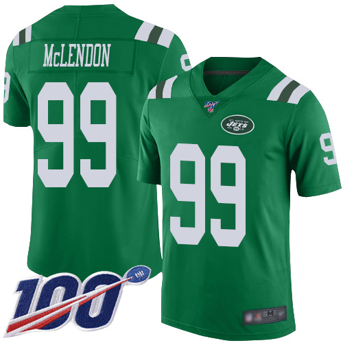 New York Jets Limited Green Youth Steve McLendon Jersey NFL Football #99 100th Season Rush Vapor Untouchable